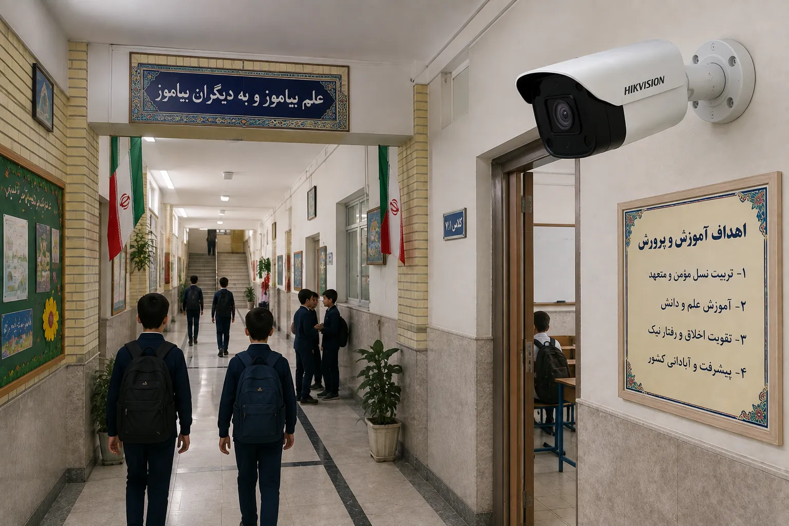 نمونه دوربین مداربسته هایک ویژن در کرمان