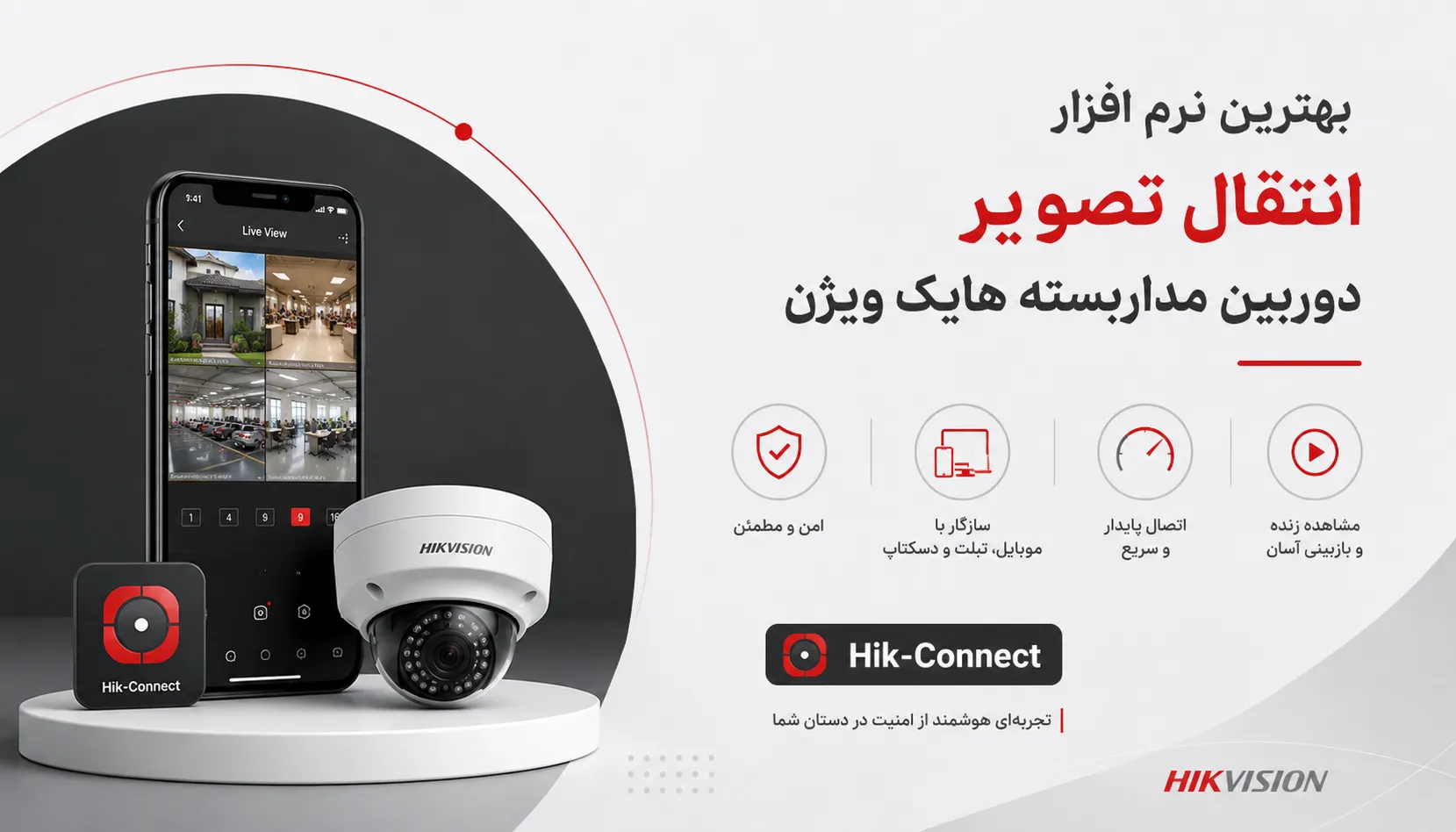 بهترین نرم افزار انتقال تصویر دوربین مداربسته هایک ویژن